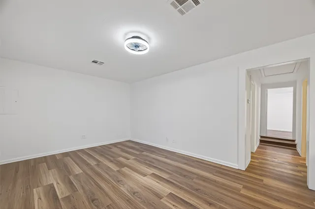 wooden floor in a room