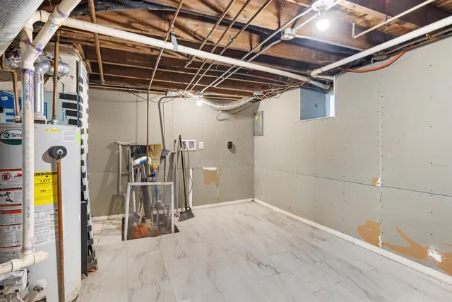 a view of a storage room