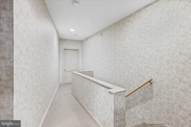 a room with a workspace