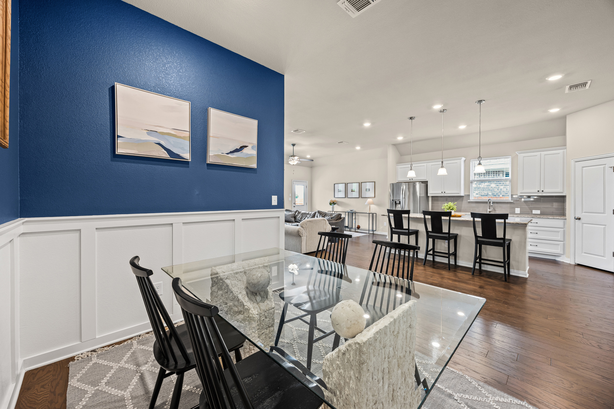631 Turquoise Drive Dripping Springs, TX 78620 - Photo 9 of 23 Perfectly positioned dining space ideal for both casual meals and entertaining guests.