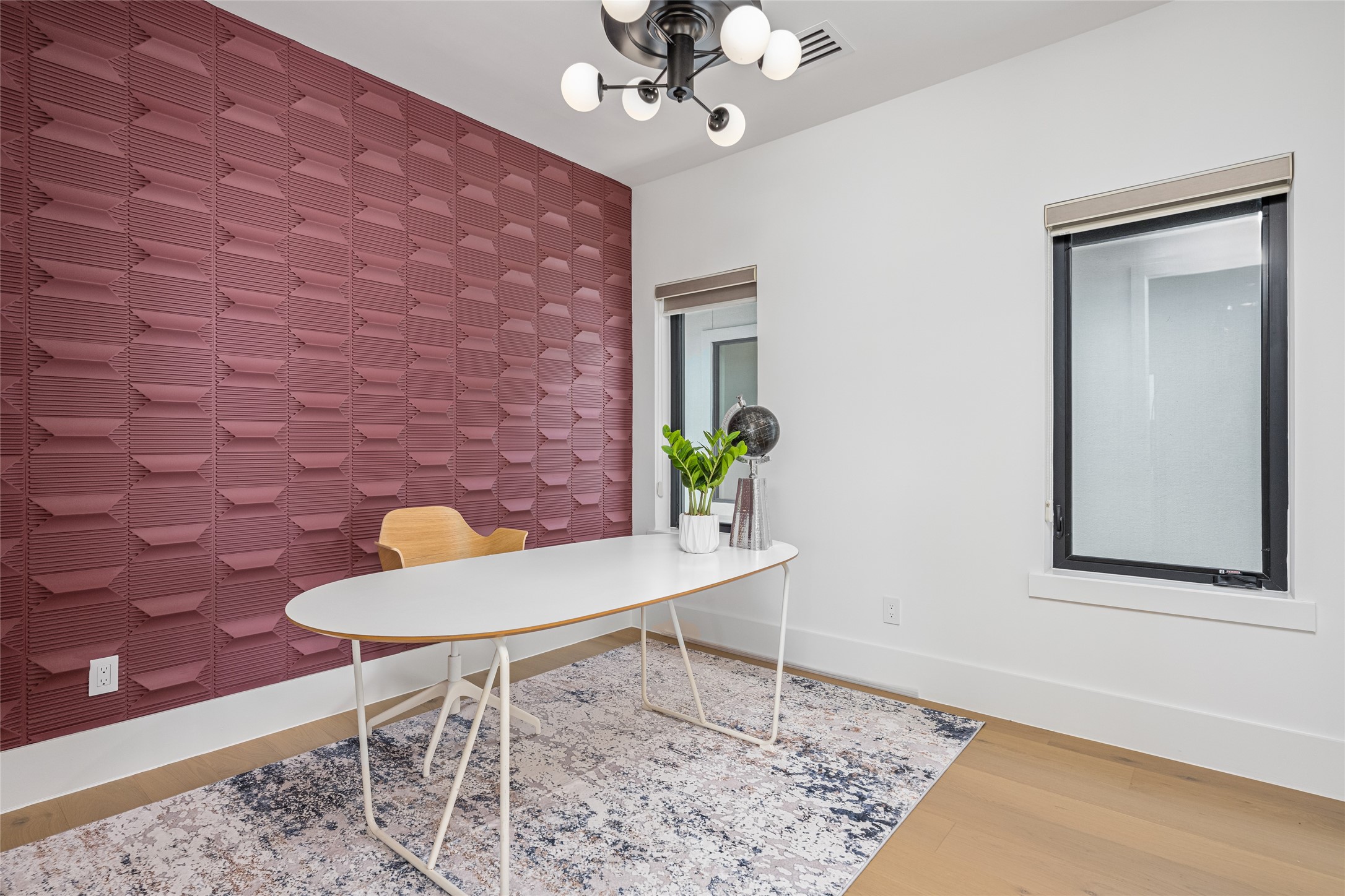 623 Rolling Oaks Stafford, TX 77477 - Photo 43 of 50 A secondary upstairs bedroom offers flexibility for a home office and includes optional designer wall paneling