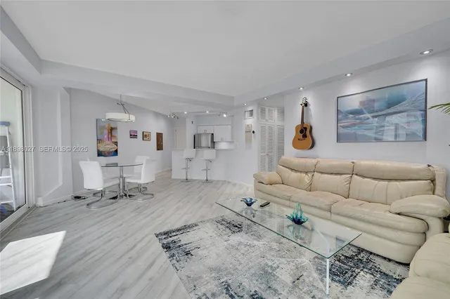 a living room with furniture and a couch