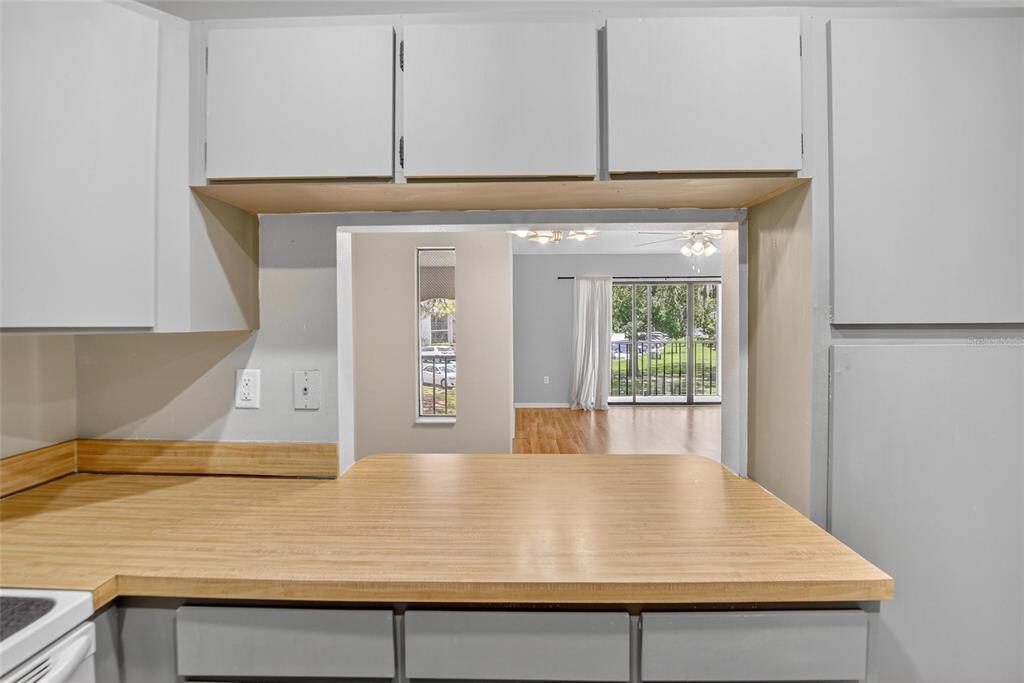 1225 Pine Ridge Circle West, Unit A2 Tarpon Springs, FL 34688 - Photo 40 of 59 a view of kitchen with wooden floor