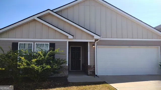 a house view with a outdoor space