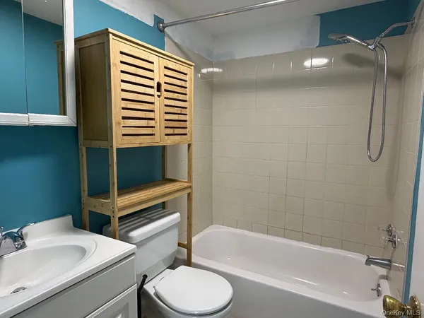 a bathroom with a sink and a toilet