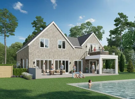 a front view of a house with a yard potted plants and a yard