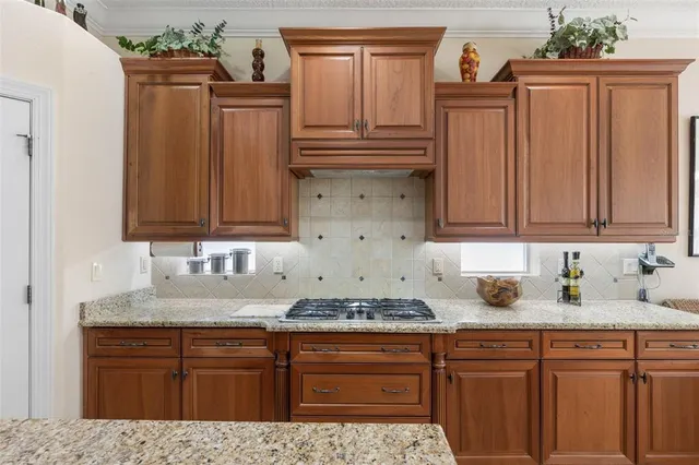 a view of a backyard with a small house