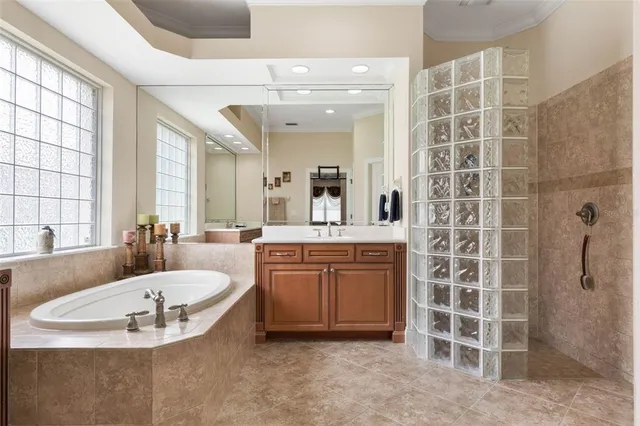 a view of a dining room with furniture and window