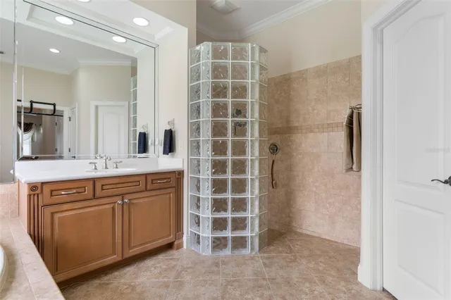 a room with furniture and pool table
