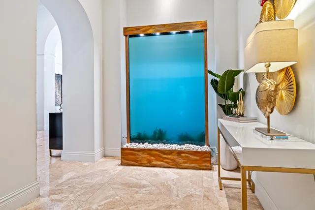 a view of bathroom with a potted plant