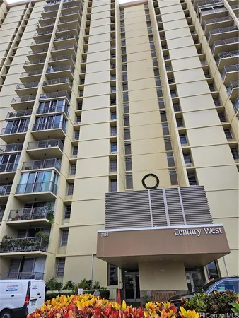 a front view of a building