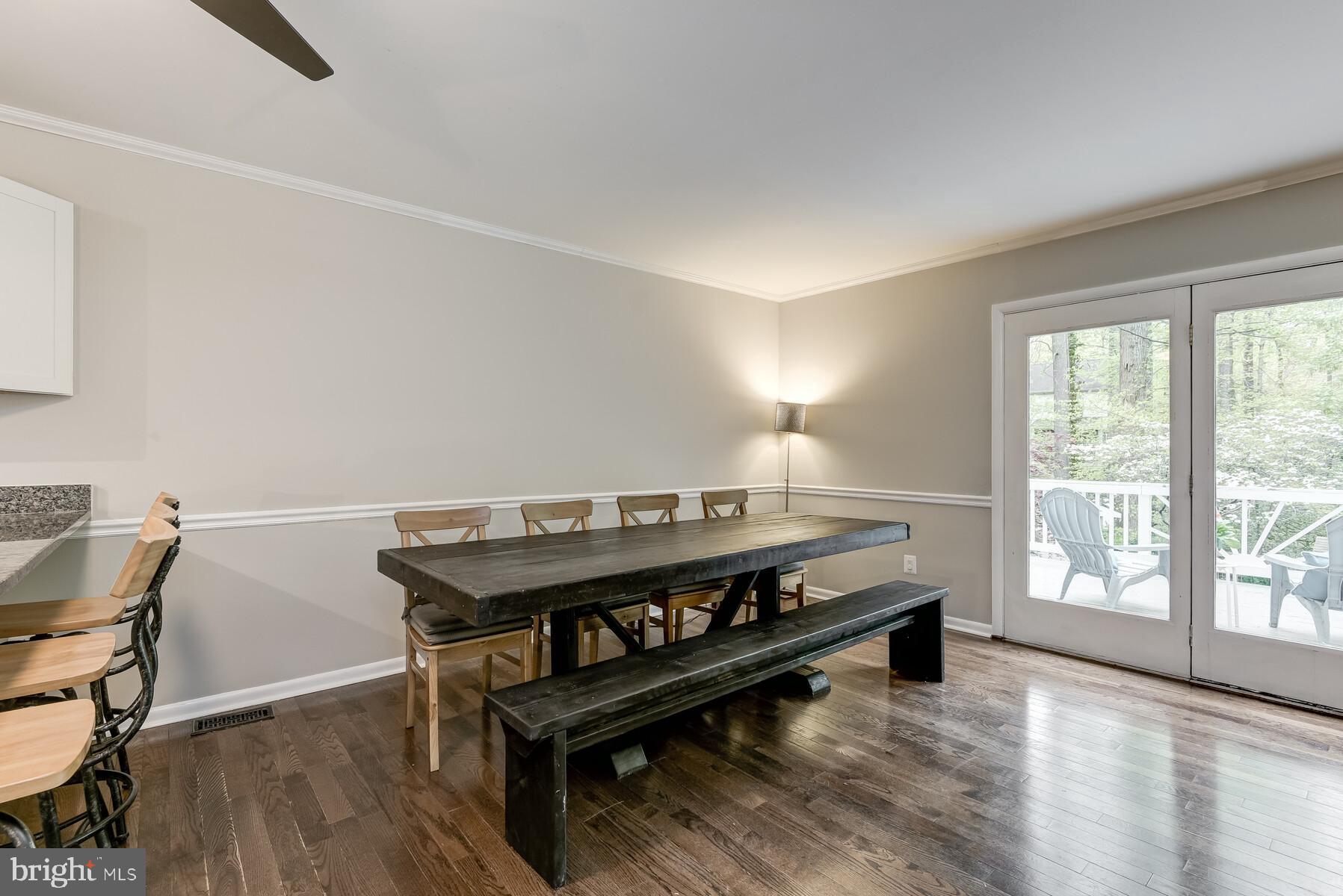 925 Diggs Road Crownsville, MD 21032 - Photo 8 of 40 Sliding door to deck with woodland views