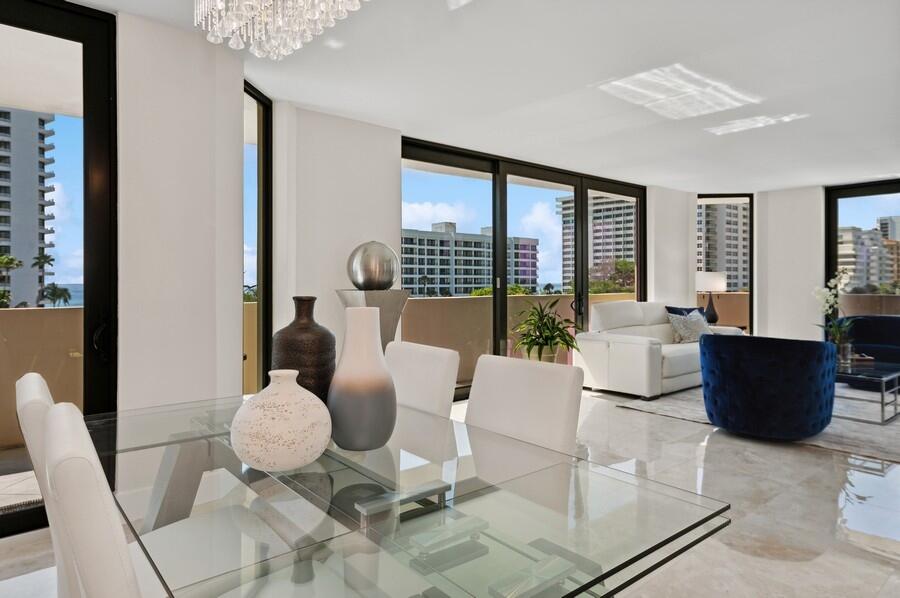 1401 South Ocean Boulevard, Unit 501 Boca Raton, FL 33432 - Photo 15 of 72 Dining Area