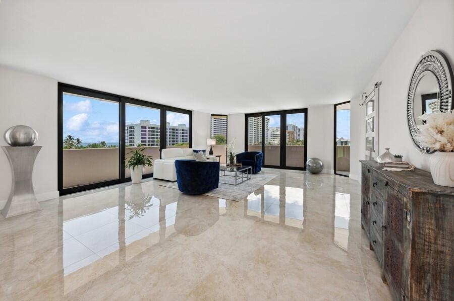 1401 South Ocean Boulevard, Unit 501 Boca Raton, FL 33432 - Photo 16 of 72 Living Room