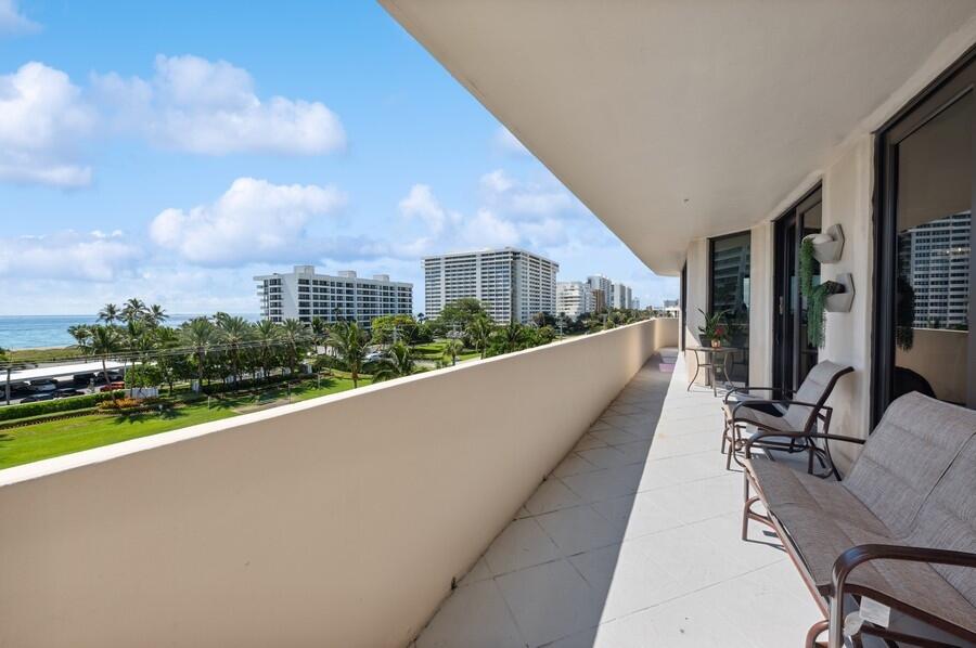 1401 South Ocean Boulevard, Unit 501 Boca Raton, FL 33432 - Photo 43 of 72 Wrap-Around Balcony