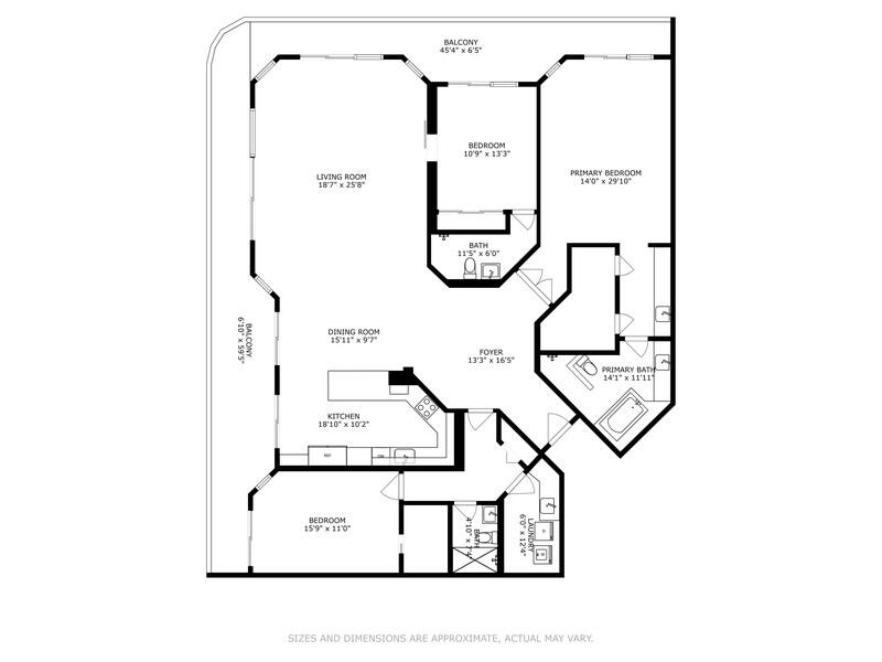 1401 South Ocean Boulevard, Unit 501 Boca Raton, FL 33432 - Photo 72 of 72 49_1401SOceanBlvd_401_FloorPlan_LowRes