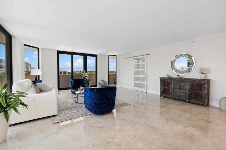 1401 South Ocean Boulevard, Unit 501 Boca Raton, FL 33432 - Photo 9 of 72 Living Room