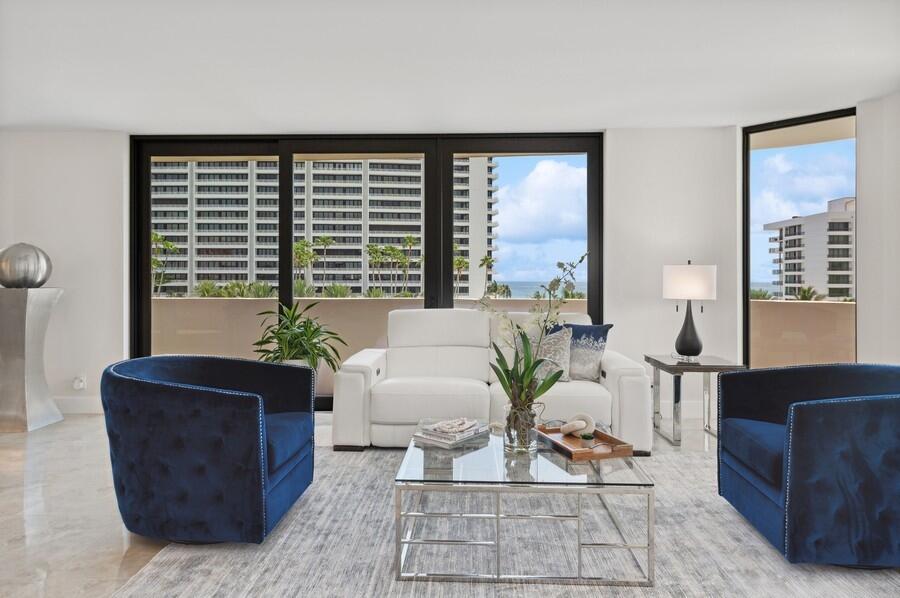 1401 South Ocean Boulevard, Unit 501 Boca Raton, FL 33432 - Photo 10 of 72 Living Room