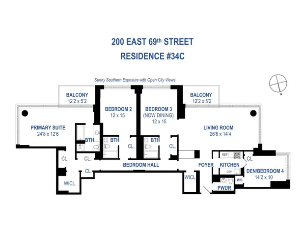 $3,800,000 | 200 East 69th Street, Unit 34C | Lenox Hill
