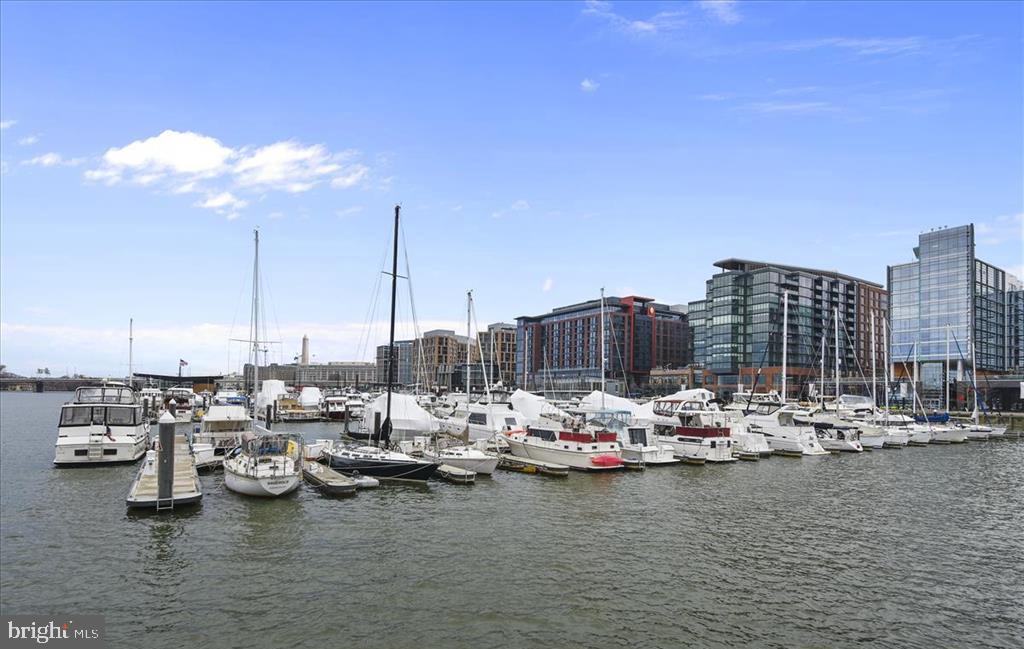 490 M Street Southwest, Unit W705 & 709 Washington, DC 20024 - Photo 17 of 37 a view of a lake and boats