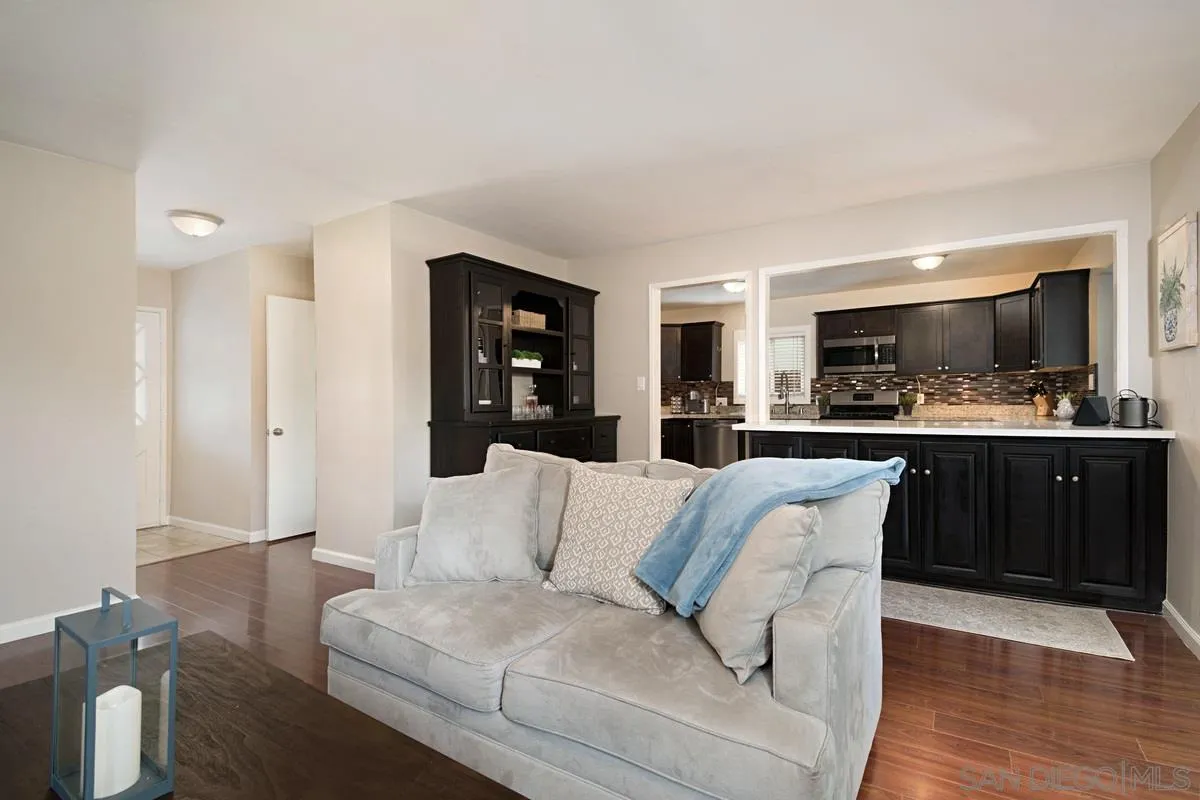 14112 Frame Road Poway, CA 92064 - Photo 5 of 30 a living room with furniture and kitchen view