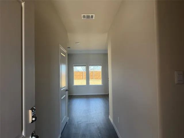 a view of hallway with window