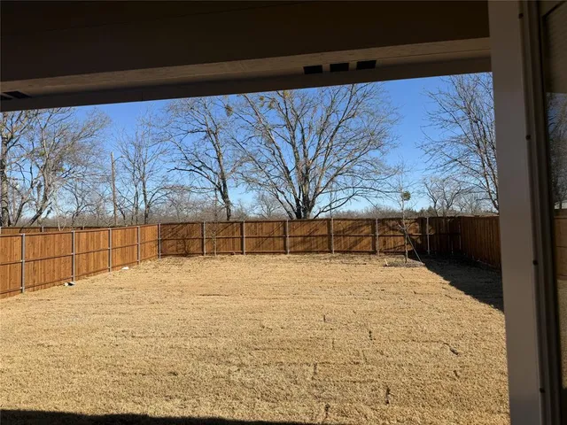 a backyard of a house