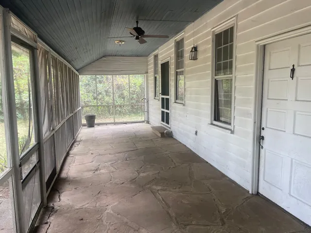 a view of a porch