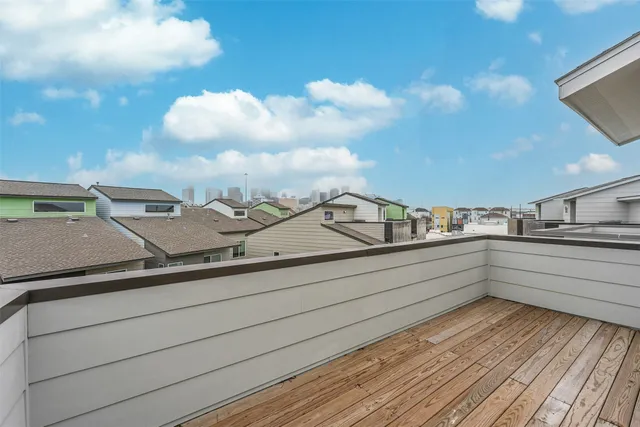 a view of city from balcony