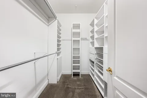 a view of a walk in closet