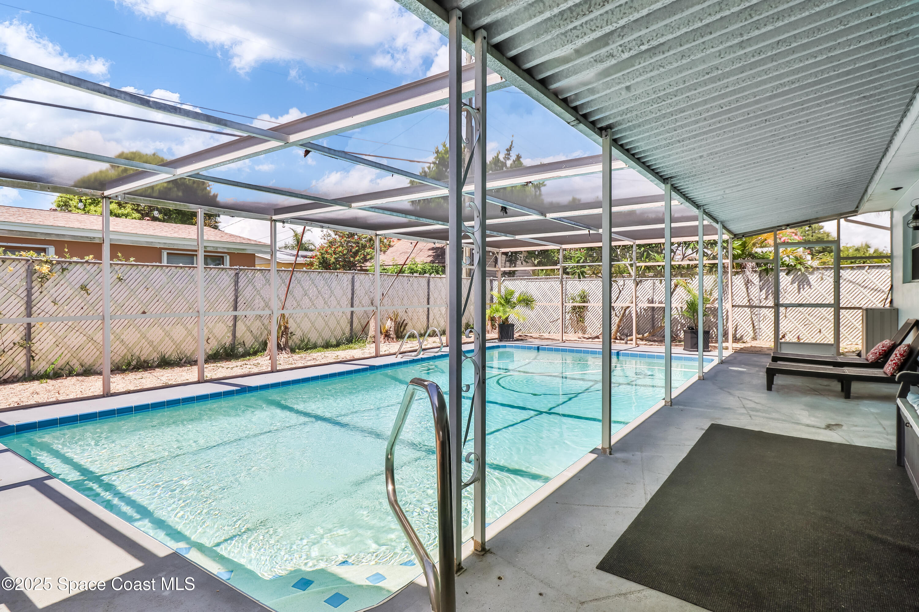 348 Berkeley Street Satellite Beach, FL 32937 - Photo 34 of 46 a view of a indoor swimming pool