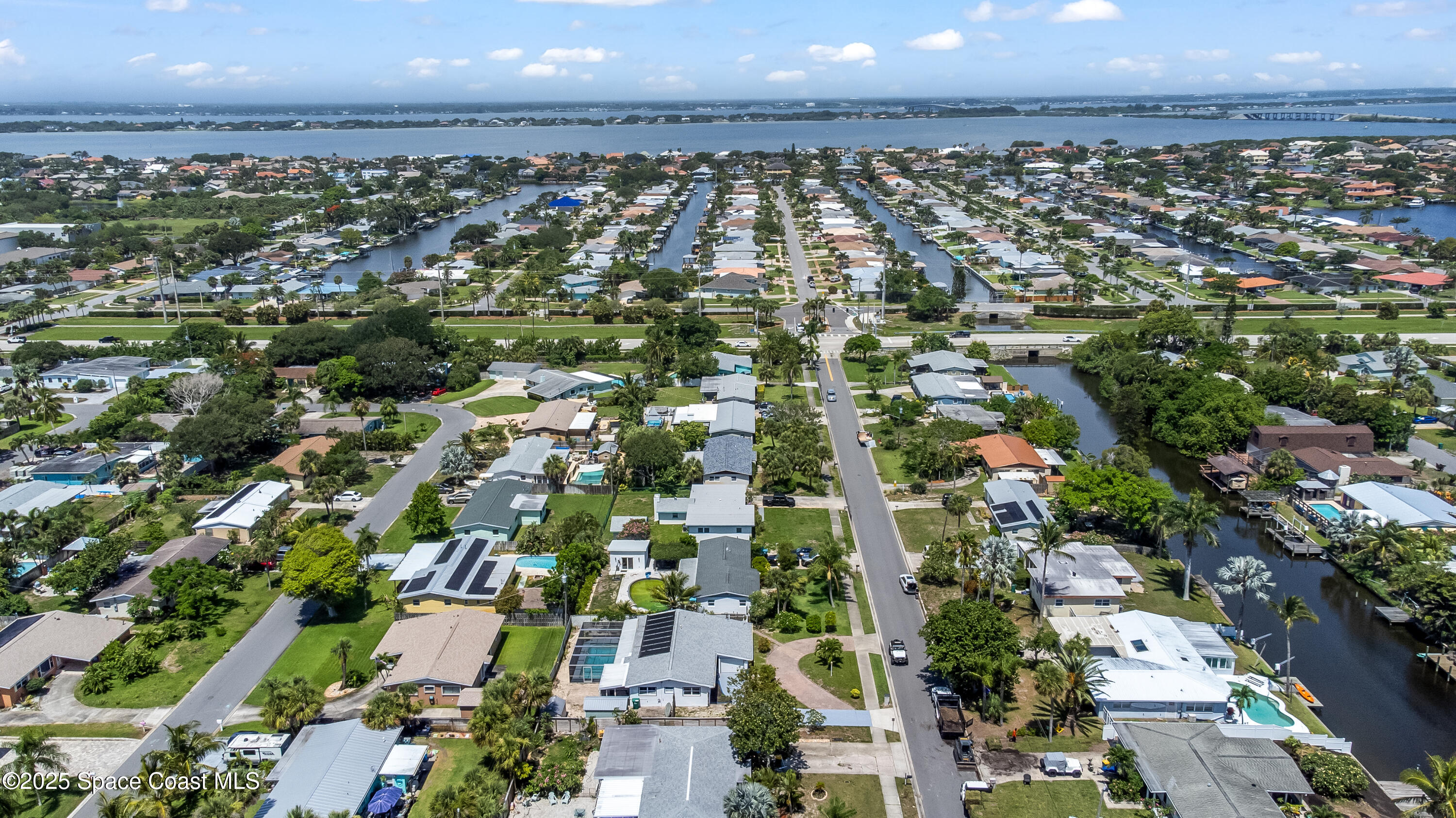 348 Berkeley Street Satellite Beach, FL 32937 - Photo 43 of 46 an aerial view of multiple house