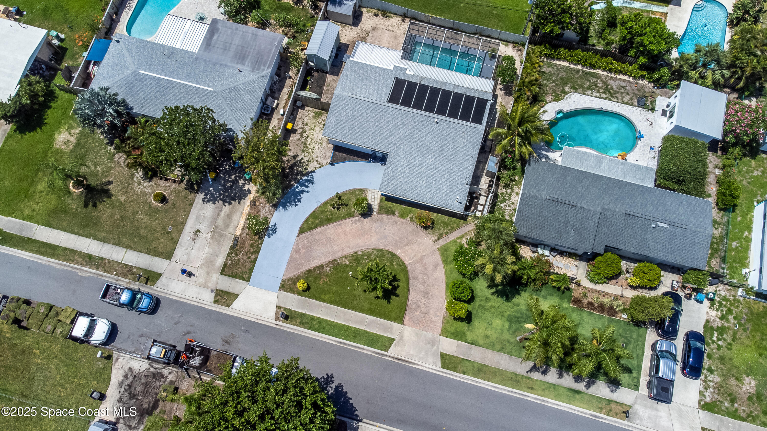 348 Berkeley Street Satellite Beach, FL 32937 - Photo 44 of 46 an aerial view of a house