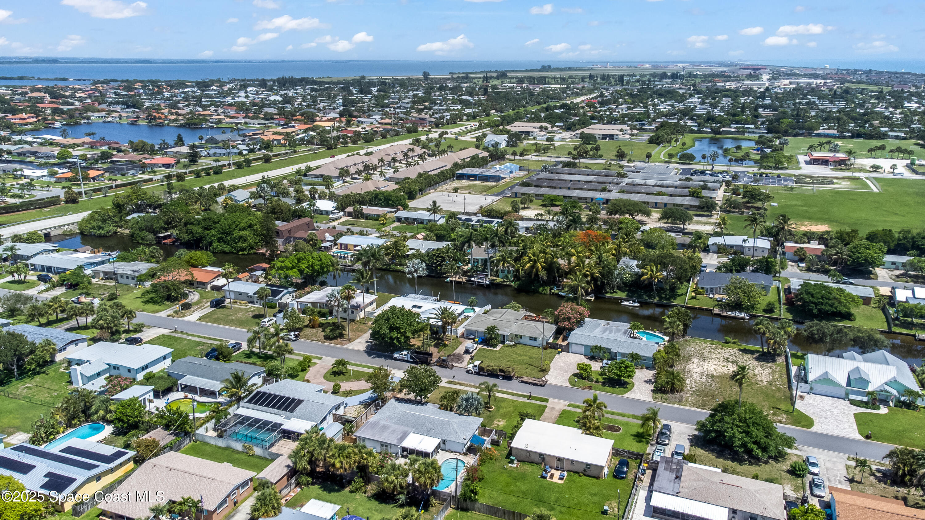 348 Berkeley Street Satellite Beach, FL 32937 - Photo 45 of 46 an aerial view of a city