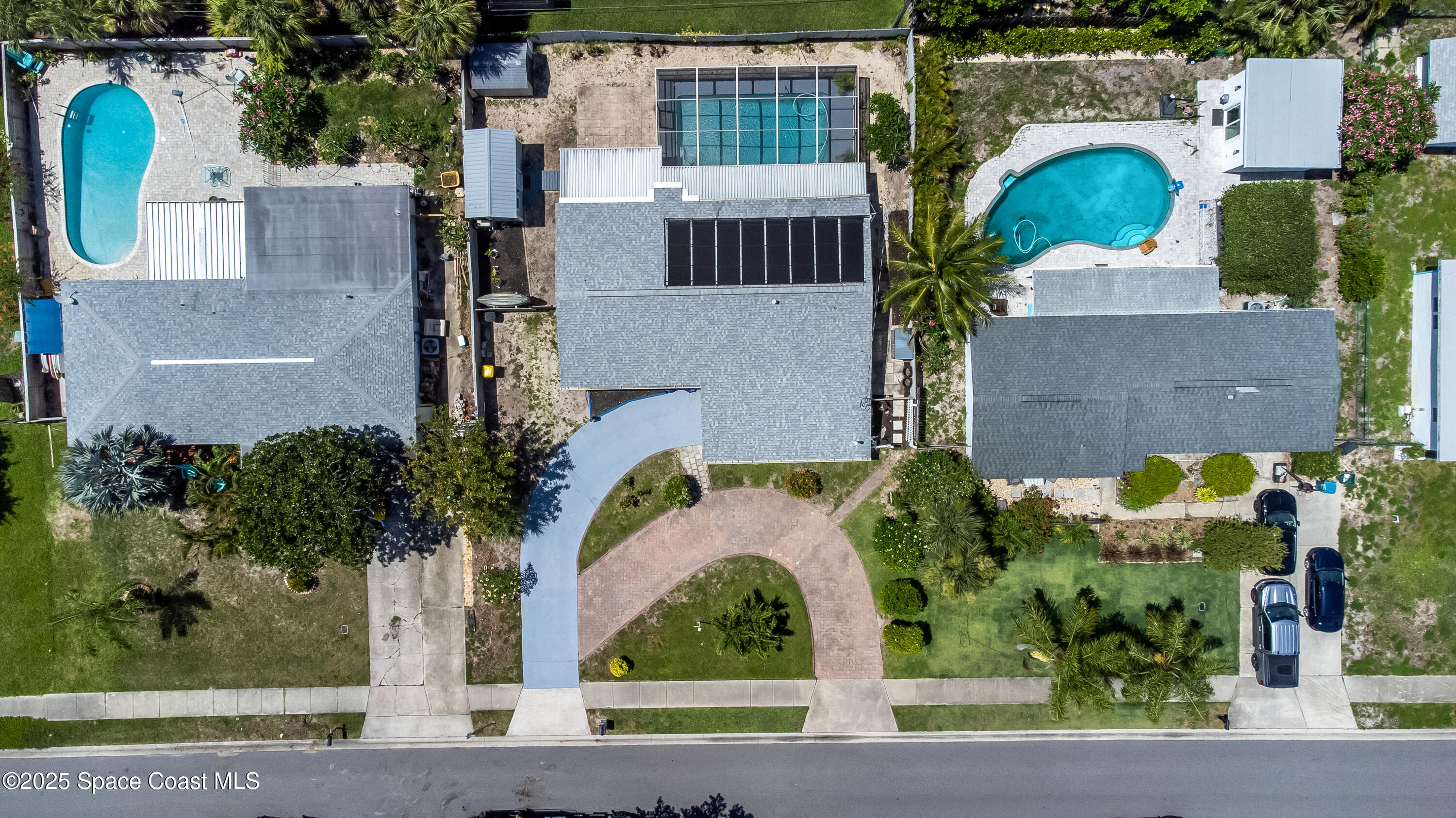 348 Berkeley Street Satellite Beach, FL 32937 - Photo 7 of 46 an aerial view of a house