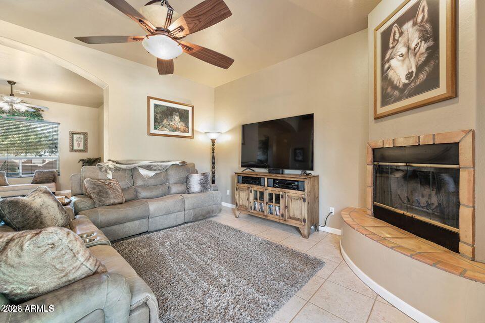37005 North 7th Street Phoenix, AZ 85086 - Photo 16 of 48 a living room with furniture and a flat screen tv