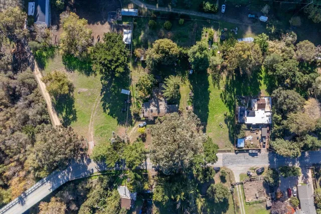 a view of a lake with a house