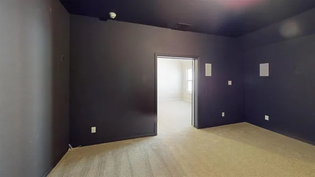 a view of an empty room
