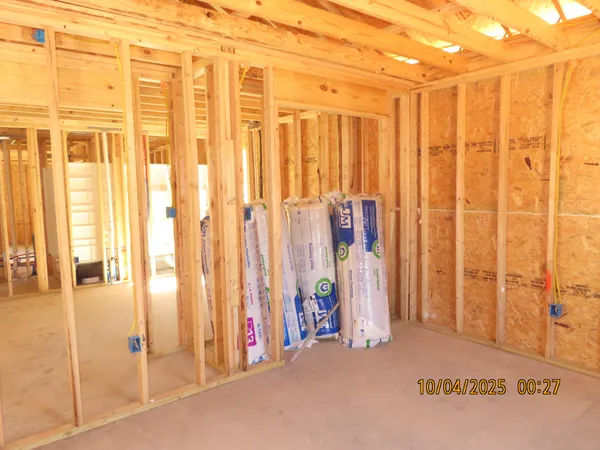 a view of a bathroom with a tub