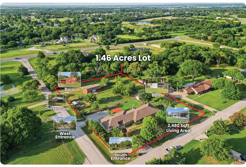 1 Glen Cove Circle Lucas, TX 75002 - Photo 1 of 37 an aerial view of residential houses with outdoor space and street view