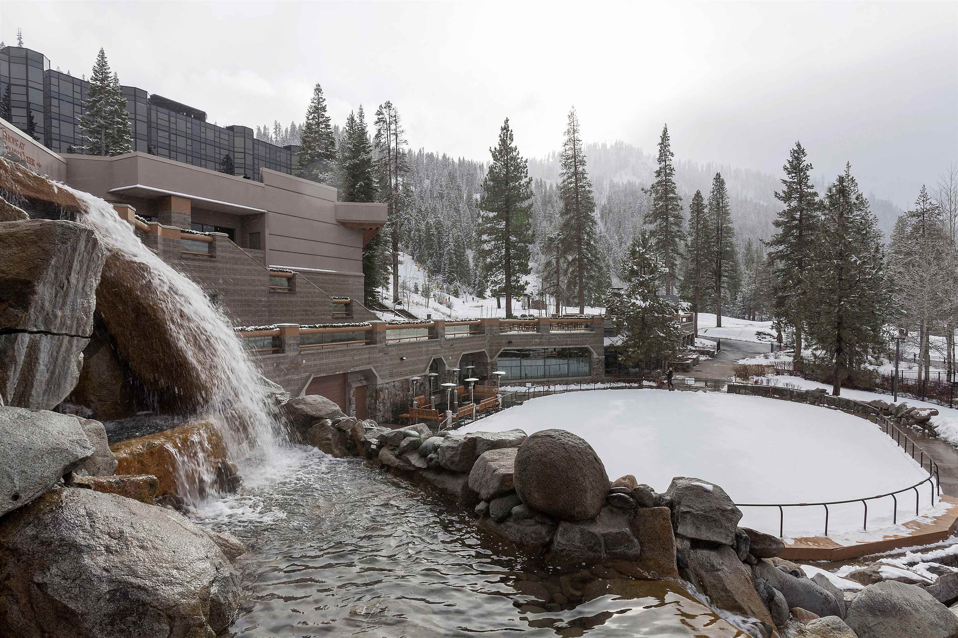 400 Resort Road, Unit 838 840 Olympic Valley, CA 96146 - Photo 12 of 21 a view of a swimming pool from a balcony