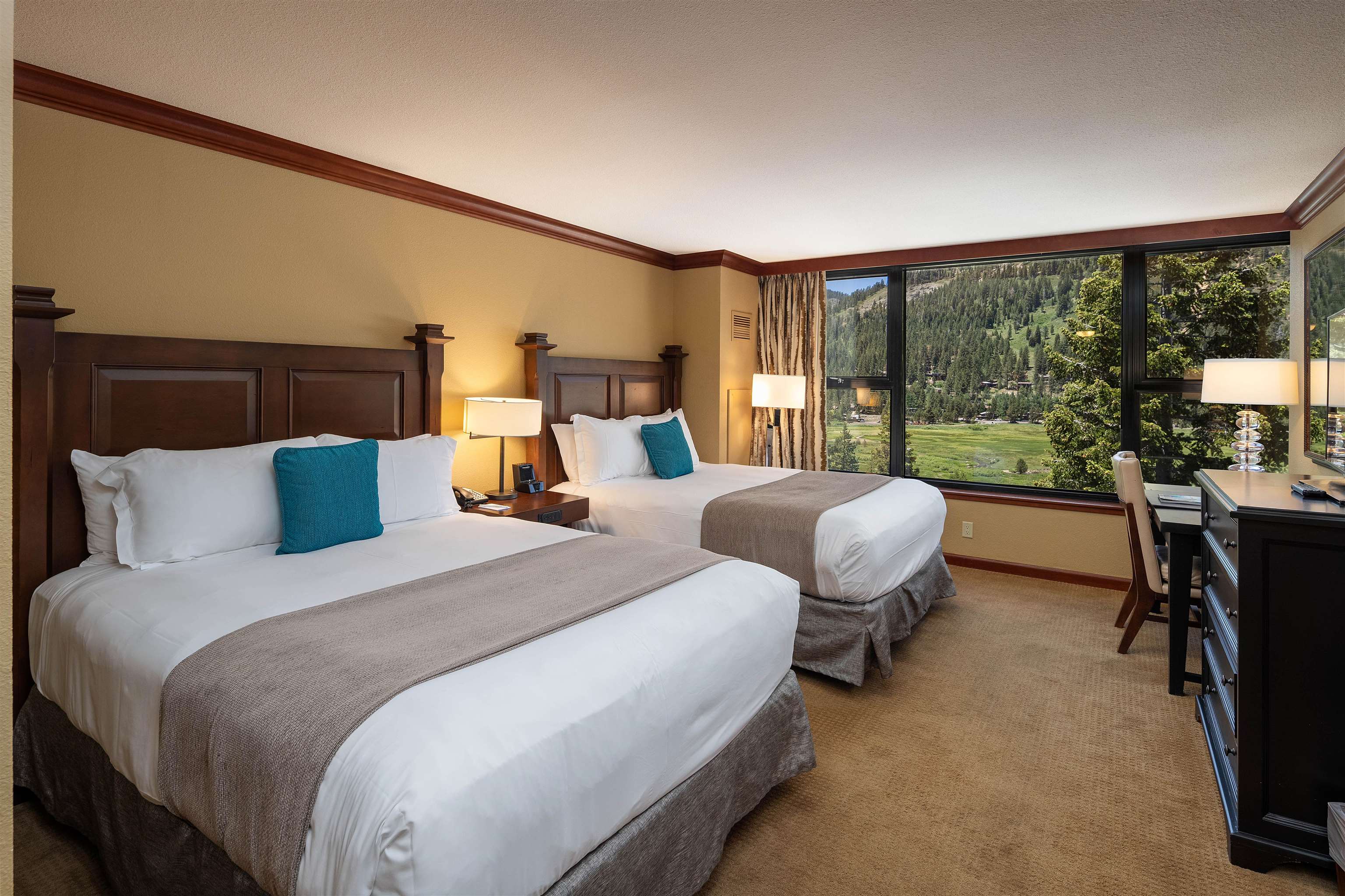 400 Resort Road, Unit 838 840 Olympic Valley, CA 96146 - Photo 17 of 21 a bed room with a bed chair and a large window