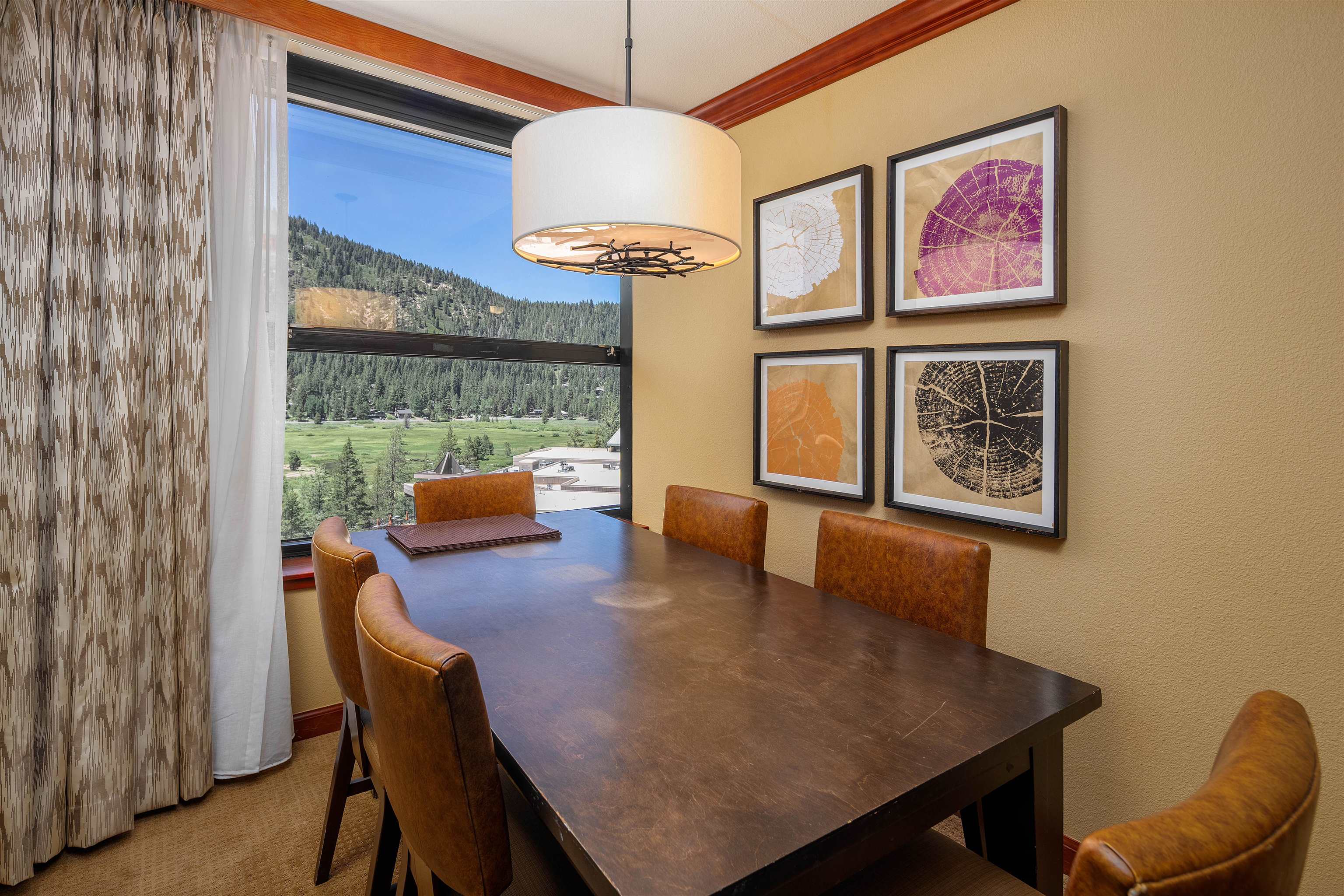 400 Resort Road, Unit 838 840 Olympic Valley, CA 96146 - Photo 7 of 21 a view of a dining room with furniture window and outside view