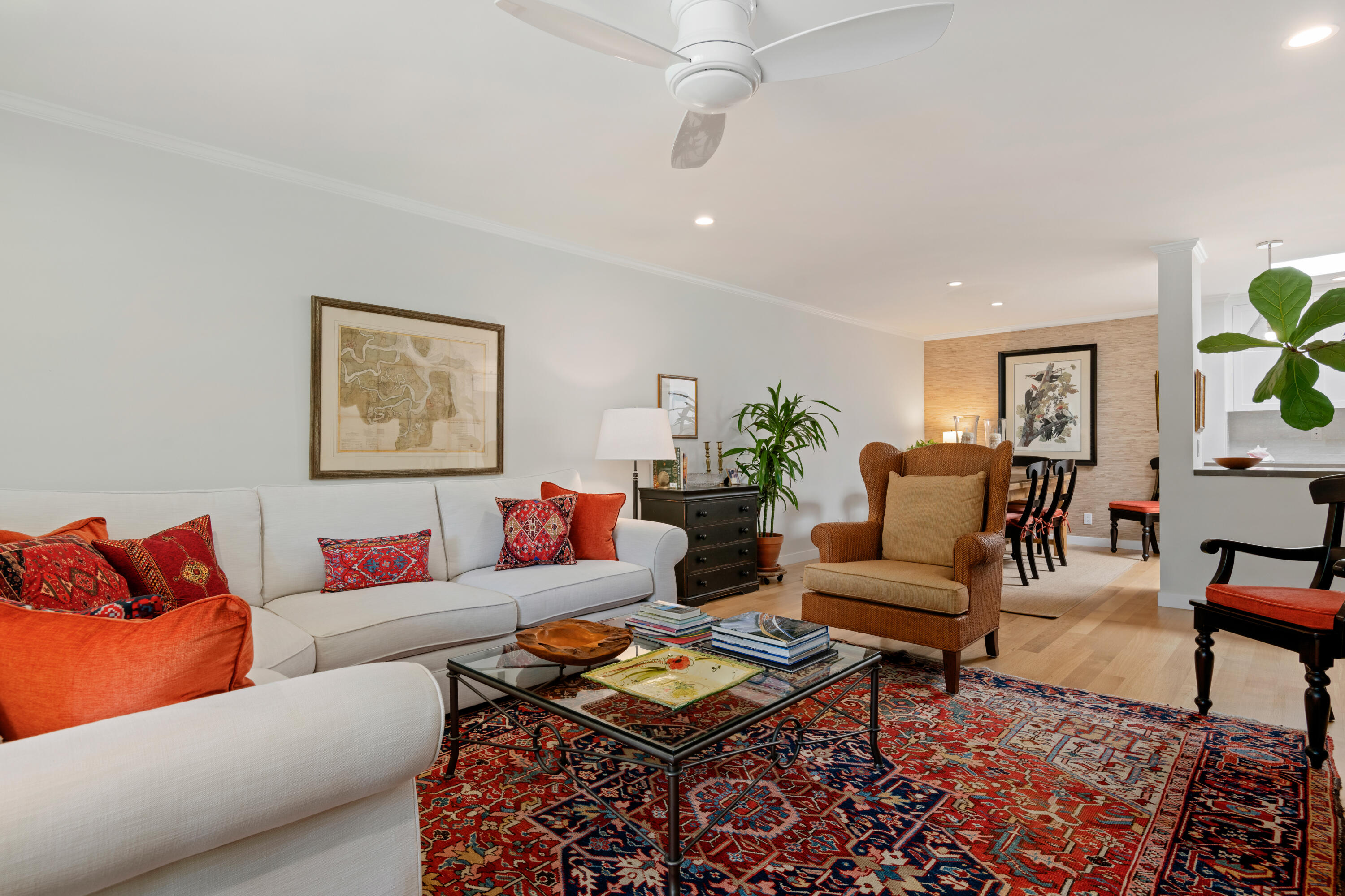 1220 Coast Village Road, Unit 303 Santa Barbara, CA 93108 - Photo 12 of 29 a living room with furniture and a rug