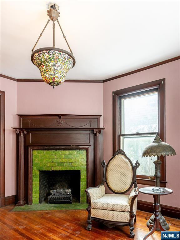 20 Prospect Terrace Montclair, NJ 07042 - Photo 10 of 49 a living room with furniture and a fireplace