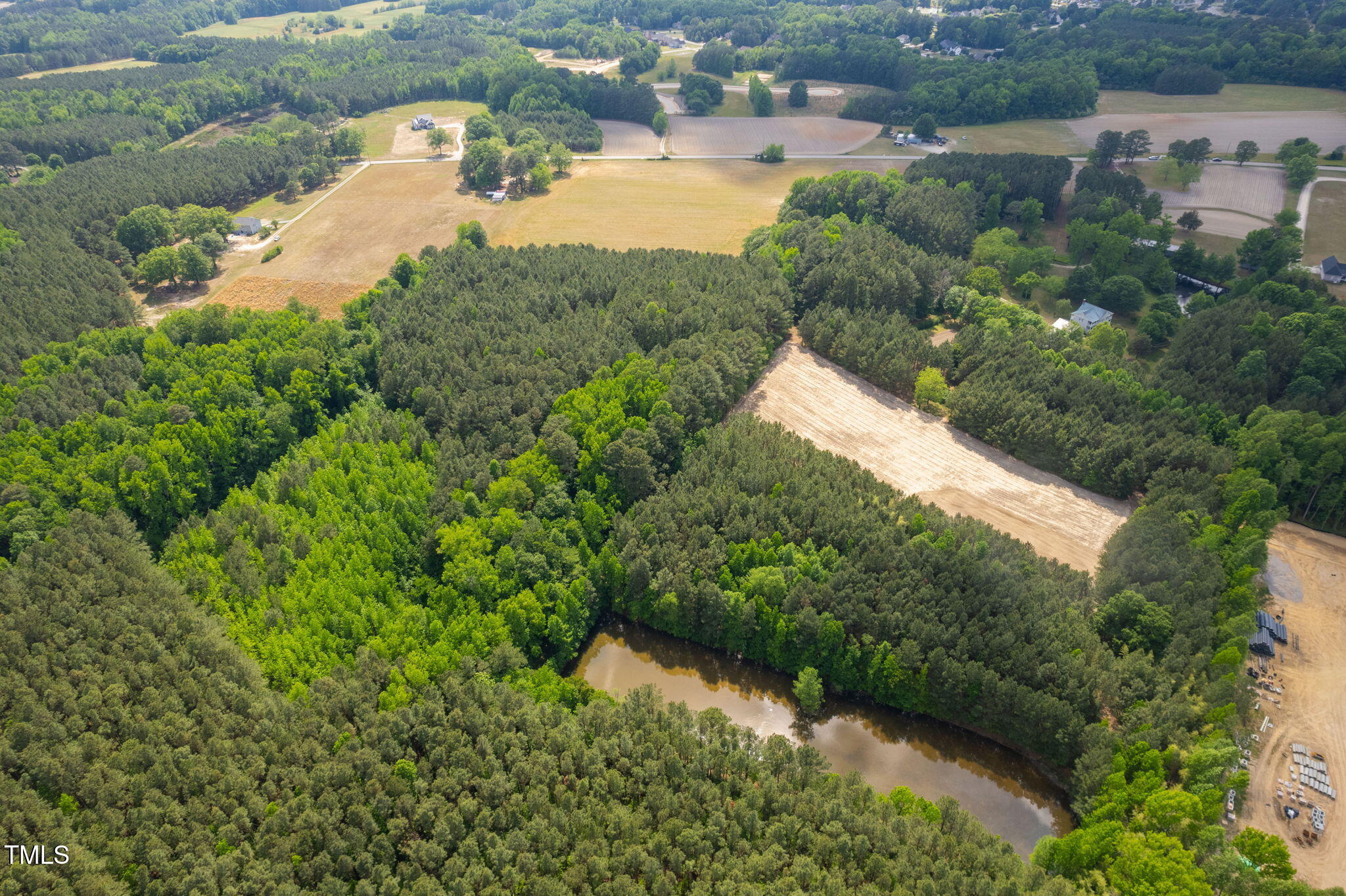 1753 Eagle Rock Road Wendell, NC 27591 - Photo 14 of 29 an aerial view of residential houses with outdoor space and trees all around
