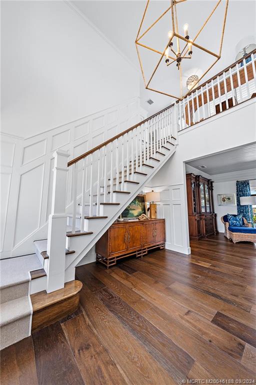 4110 Northeast Joes Point Road Stuart, FL 34996 - Photo 43 of 67 a view of entryway and hall with wooden floor
