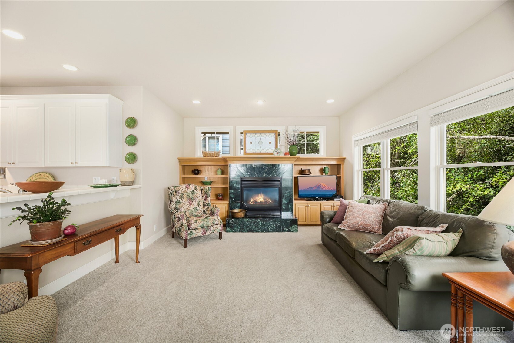 621 Southwest 295th Place Federal Way, WA 98023 - Photo 20 of 35 a living room with furniture and a fireplace