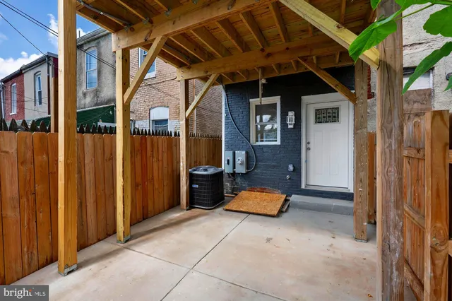 a backyard of a house