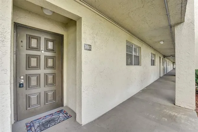 a car parked in front of a building